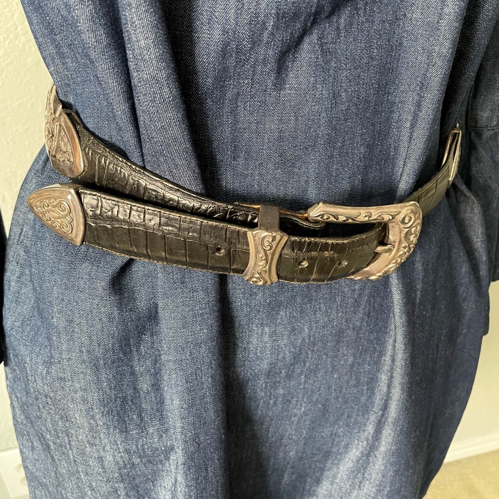 Brighton Belt with Engraved Metal
